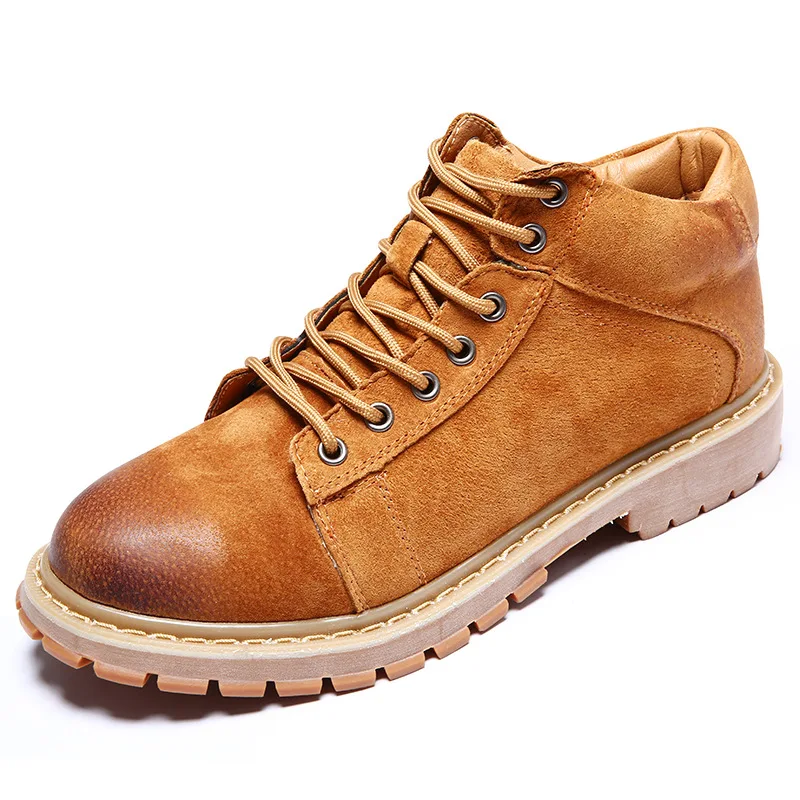 Мужские ботинки в стиле Ретро из натуральной кожи |