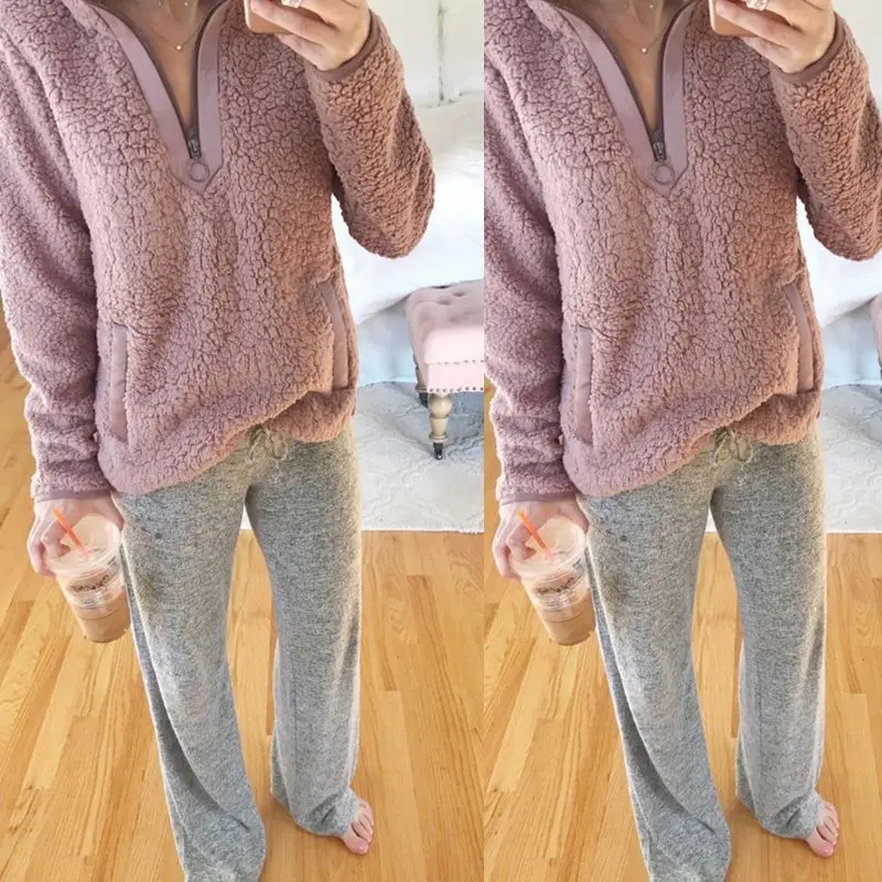 Женская Осенняя Свободная Толстовка с длинным рукавом пуловер высоким