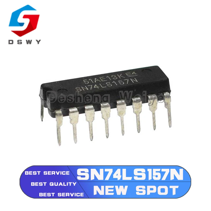 

10Pcs SN74LS157N DIP-16 HD74LS157P DIP16 74LS157 DIP SN74LS157
