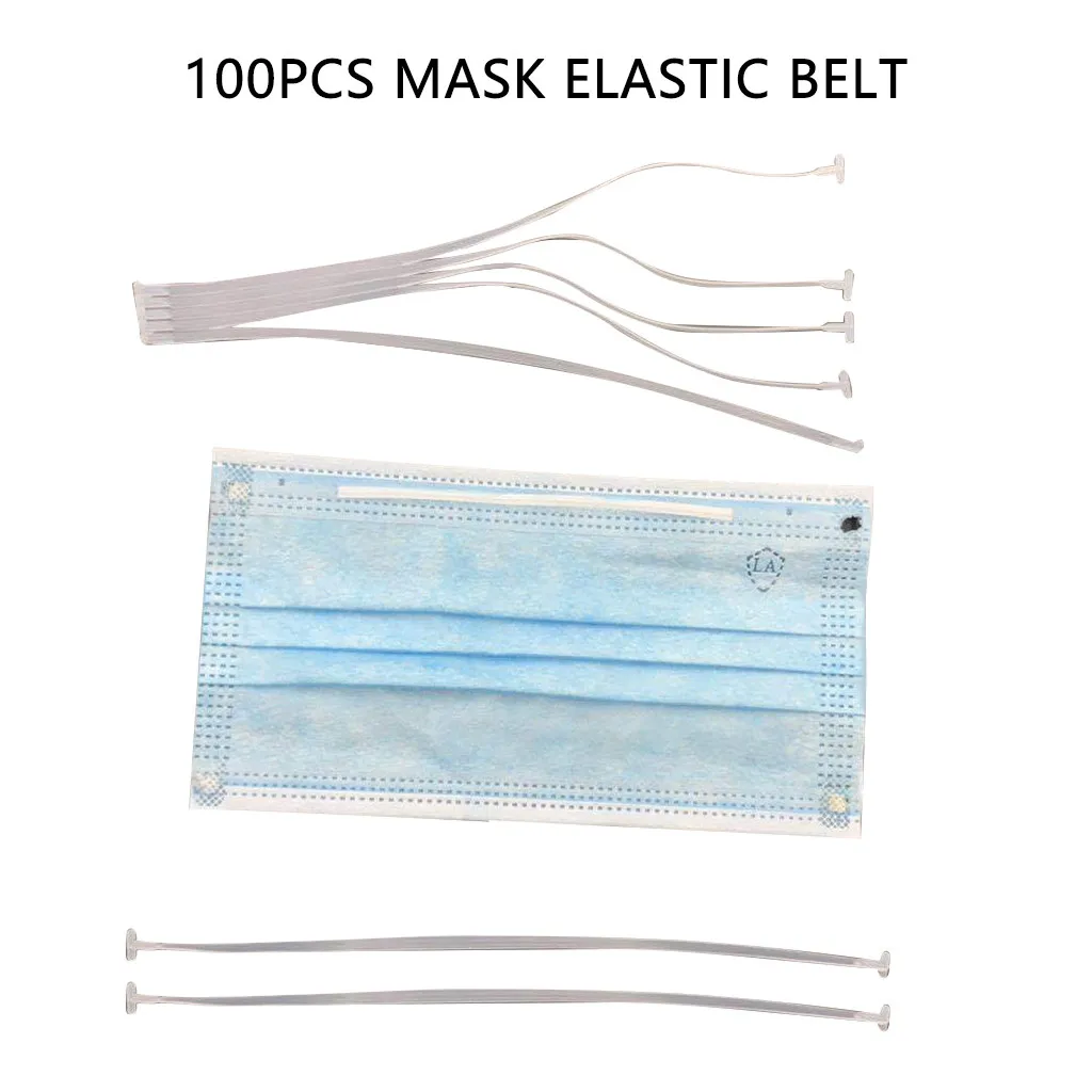 100 шт. масок Эластичная лента 2 5 мм нейлон круглом тонком маска вставку внутрь