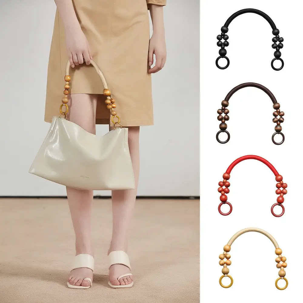 

Fashion Bag Accessories Bag DIY Handbag Shoulder Belt Handle Wooden Rope Bag Strap