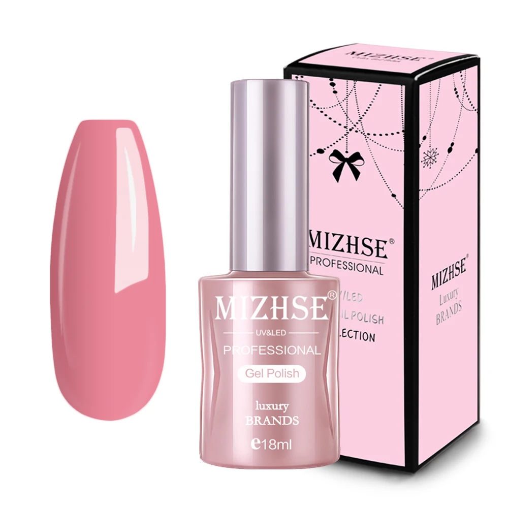 5 MIZHSE Розовый Цветной Гель-лак нужен сухой УФ/светодиодный светильник с УФ Vernis Полупостоянный праймер верхнее покрытие поли гель лак для ногтей, маникюр - Цвет: 5
