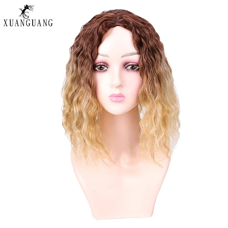 XUANGUANG синтетический натуральный разноцветный женский парик с полными вьющимися