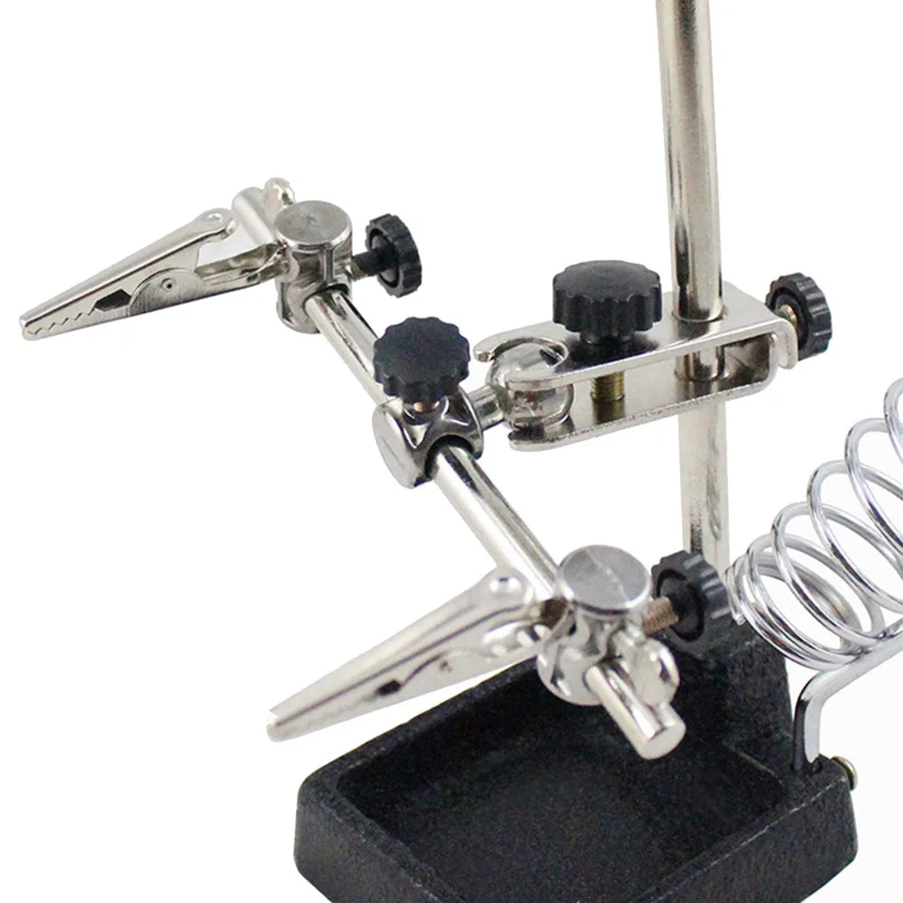 

Helping Tool Soldering Iron Magnifier Solder Stand Holder Support Clamp