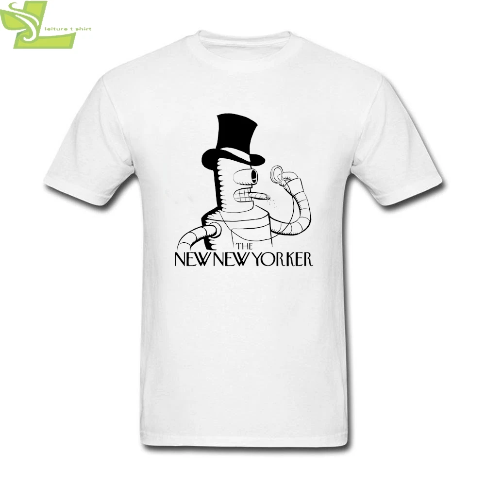 The New Yorker Tees Men's Crewneck Short Sleeve Tee Shirts Printed Cool | Мужская одежда