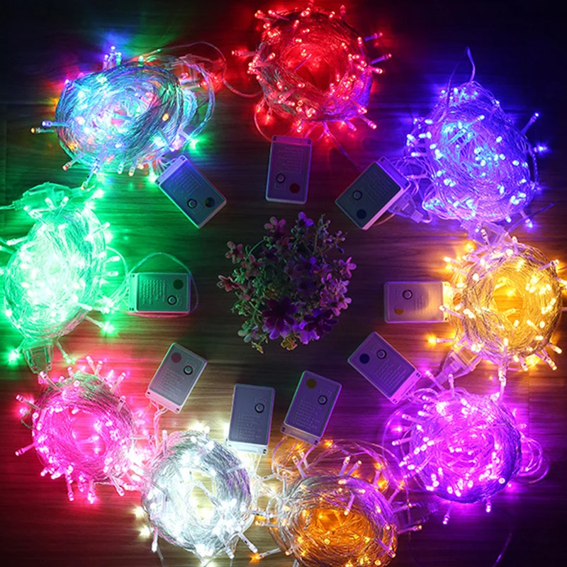 Гирлянда светодиодная уличная с цветными шариками 10 м|Украшения своими руками