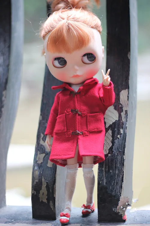 Одежда для кукол Blythes OB24 простая и легкая в использовании пуговица с рогом