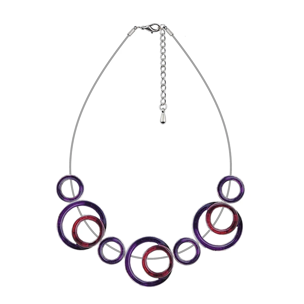 Очаровательные ювелирные изделия винтажное модное ожерелье геометрические