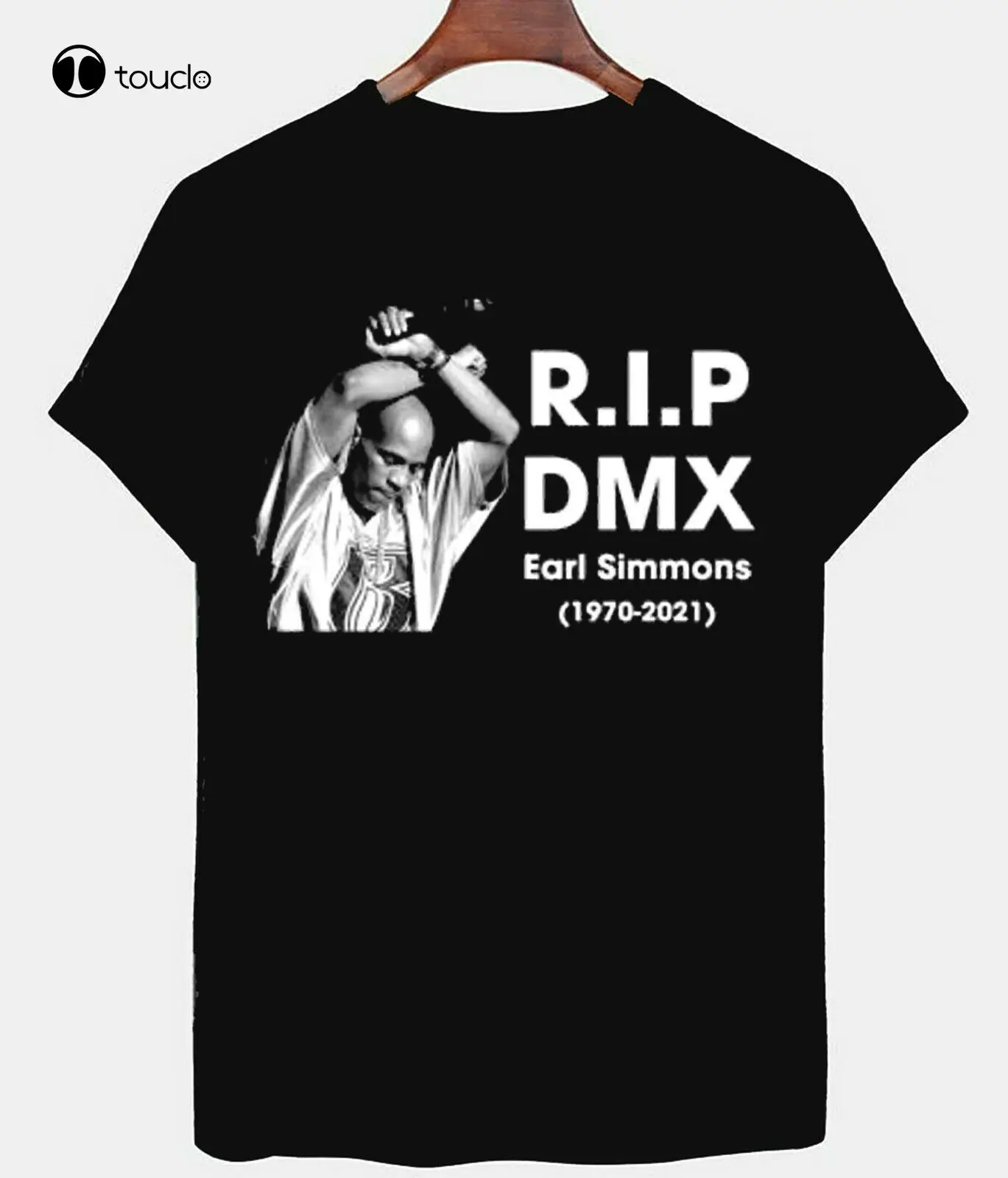 

Футболка женская черная с круглым вырезом, Рип Dmx Эрл Симмонс, хип-хоп Легенда рэпера