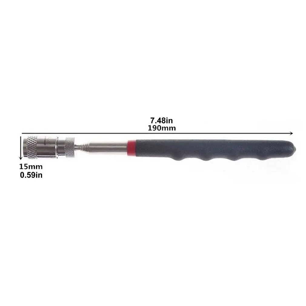 

Telescopic Adjustable Magnetic Pick-Up Tools Magnetic Telescopic Magnet Grip Long Pen Telescopic Magnet Stick with LED Light