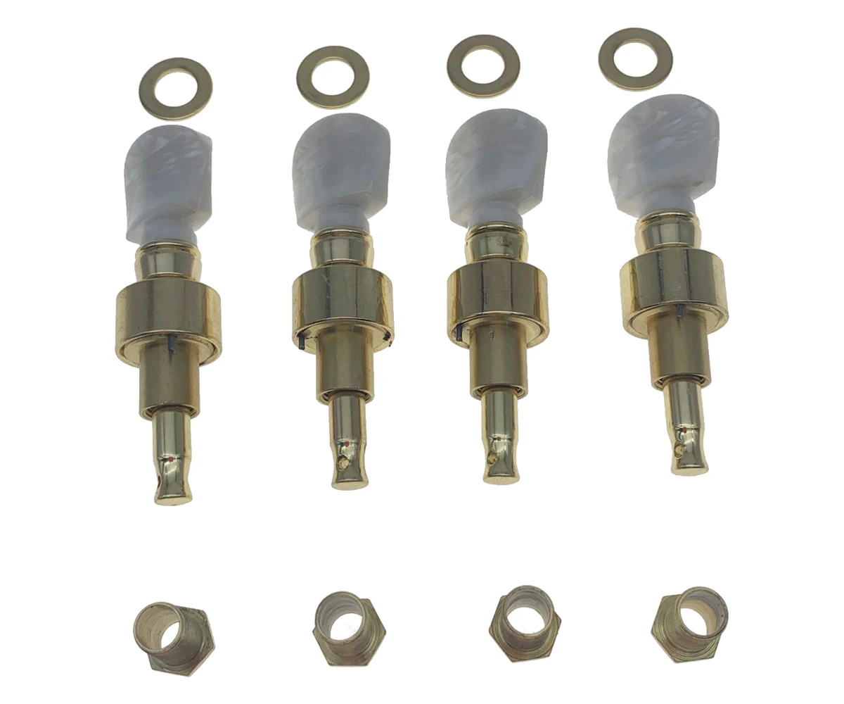 Набор из 4 редукторных тюнеров с золотыми жемчужными пуговицами машинная