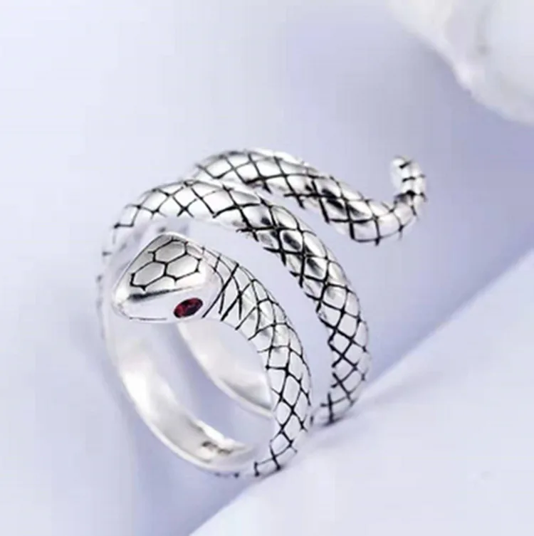 

Fashion Jewelry Rings, Cobra shaped ring, Punk ring for men