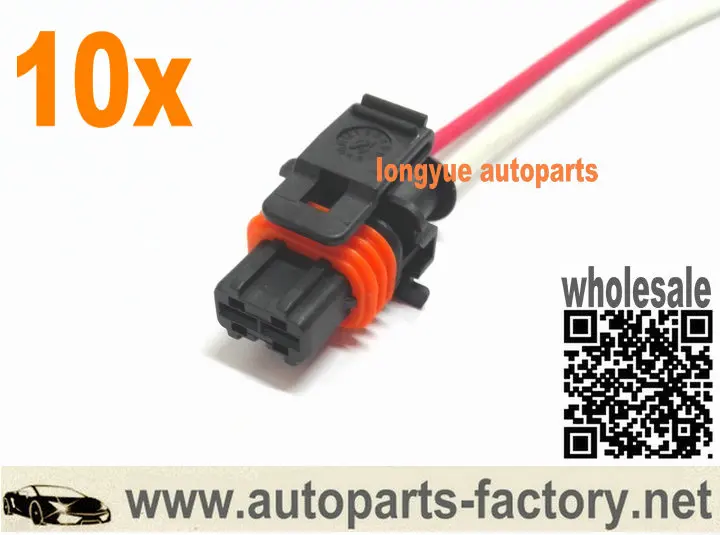 Longyue 10 шт. 2 Провод Генератора Разъем косичка для DELCO DR44G 2005-09 кхэв GMC CAD | Автомобили