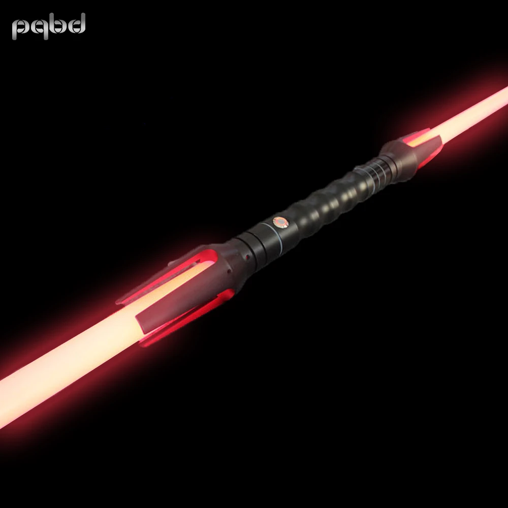 Световой меч pqbd реквизит двухсторонний со звуковым эффектом лазерный мигающий