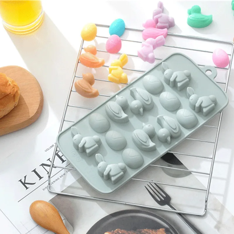 Silicone Mold Fondant Cake Decorating Tool Duck Rabbit Shape For Baking Sugarcraft Pastry Chocolate Accessories | Дом и сад