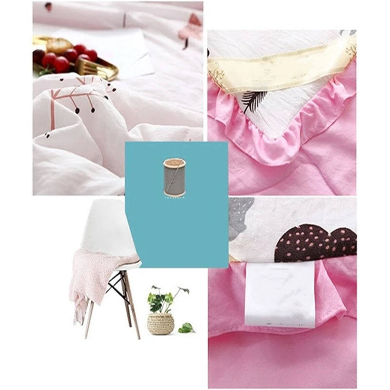 

Summer Bedding Washed Cotton Lotus Leaf Side Small Fresh Air Conditioning Quilt Was Cool Breathable Summer Quilt Princess Style