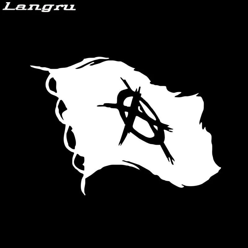 Горячая Распродажа анархий флаг Виниловая наклейка для стайлинга автомобиля