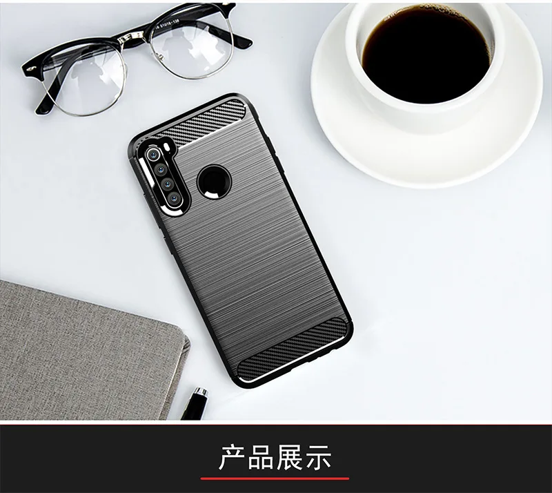 Противоударный бампер из углеродного волокна для Redmi Note 8, мягкий силиконовый чехол с полной защитой для Xiaomi Redmi Note 8 Pro Capa