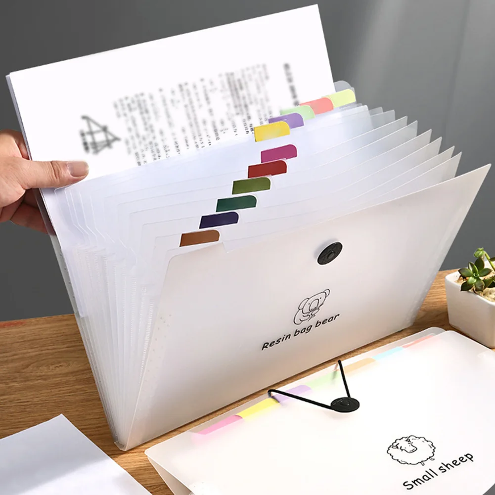 Переносная школьная папка для документов с буквами А4 многофункциональная