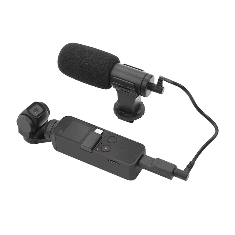 Для DJI Osmo 3,5 мм аудио адаптер конвертер карман поддерживает внешний 3,5 мм микрофон для более высокого качества записи расширения