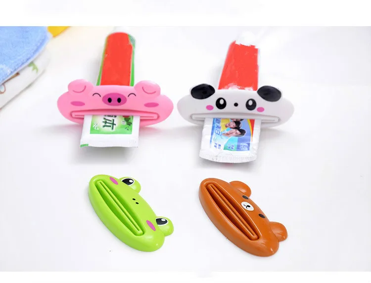 

3Pcs HOT Bathroom Home Tube Rolling Holder Squeezer Easy Cartoon Toothpaste Dispenser 2018