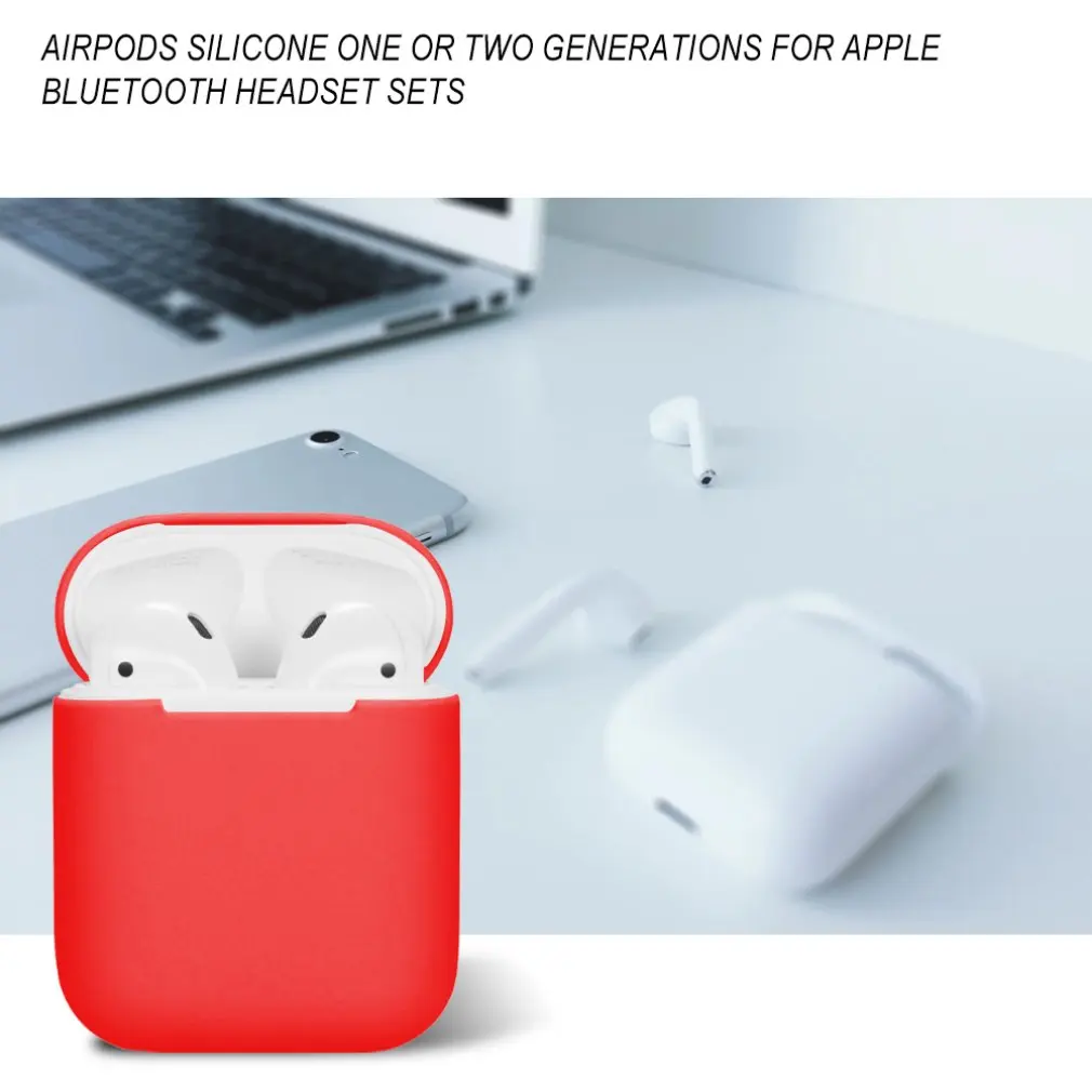 Universal Silicone Case Wireless Headset Waterproof Headphone Protection Box For Apple for Airpods Accessories