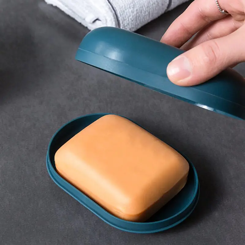 

s Travel Soap Box Strong Sealed Soap Box With Lid Leak-proof Portable Soap Box