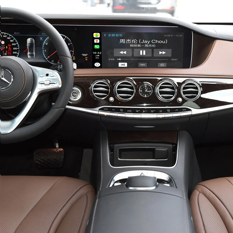Sinairyu беспроводной Apple Carplay Car play модифицированный S класс 15-19 NTG 5 W222 для Mercedes Android Auto