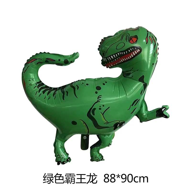 6 шт./компл. большой динозавр Фольга воздушные шары 30 ''красные синие номер
