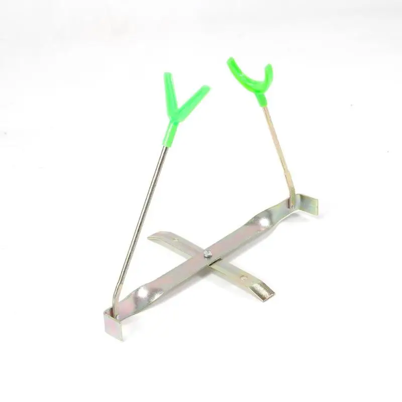 Подставка для удочки держатель стойка кронштейн с двойной головкой складная