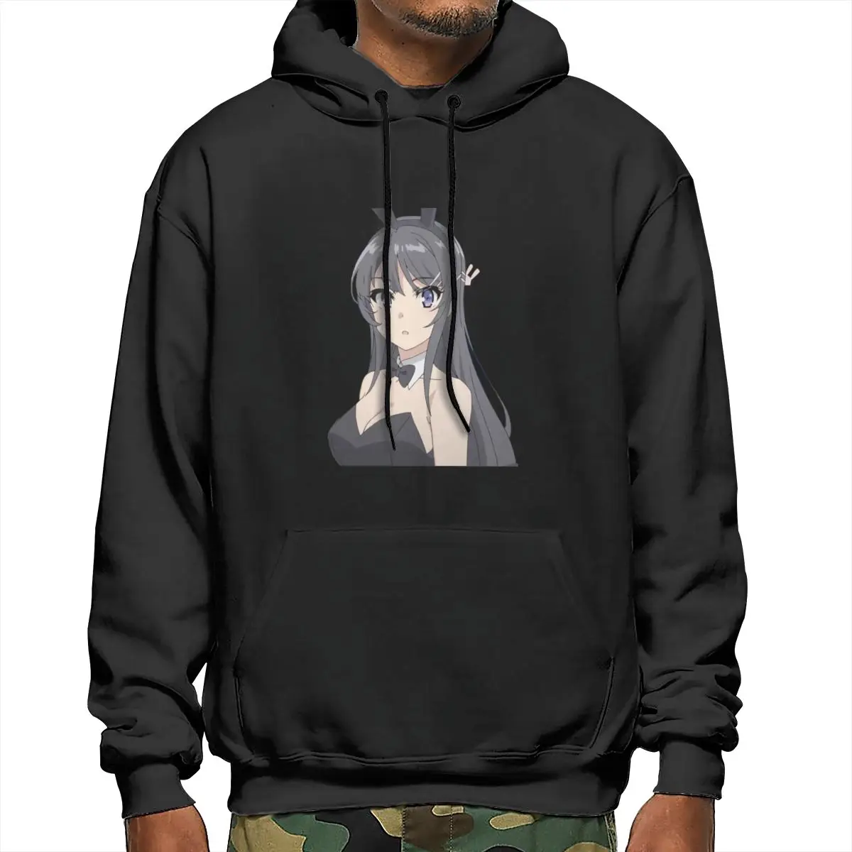 

Аниме Толстовка Seishun Buta Yaro повседневные Пуловеры Топы с длинным рукавом осенние толстовки для мужчин и женщин черные