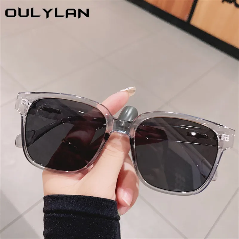

Oulylan Fashion Sunglasses Women Men Oversized Square Sun Glasses Ladies Vintage Brand Design Luxury Eyewear 2021 UV400