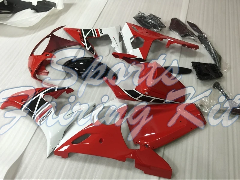 Обтекатель из АБС пластика для YZF600 R6 2003 2005 обтекатель красного белого YZF 03