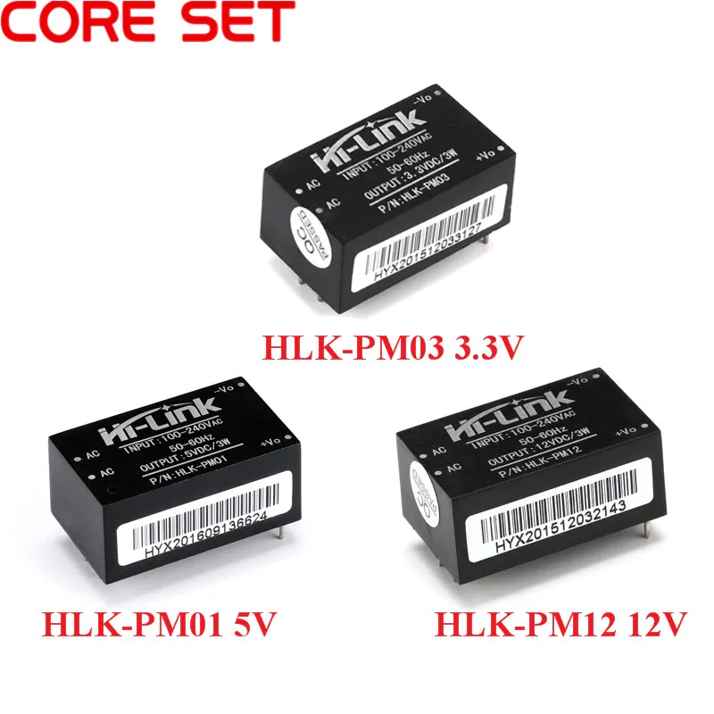 

Импульсный источник питания HLK-PM01 HLK-PM03 HLK-PM12 5В 600мА
