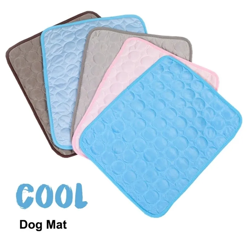 

Summer Cooling Mats Blanket Ice Pet Dog Bed Mats For Dogs Cats Sofa Portable Tour Camping Sleeping Pet Accessories