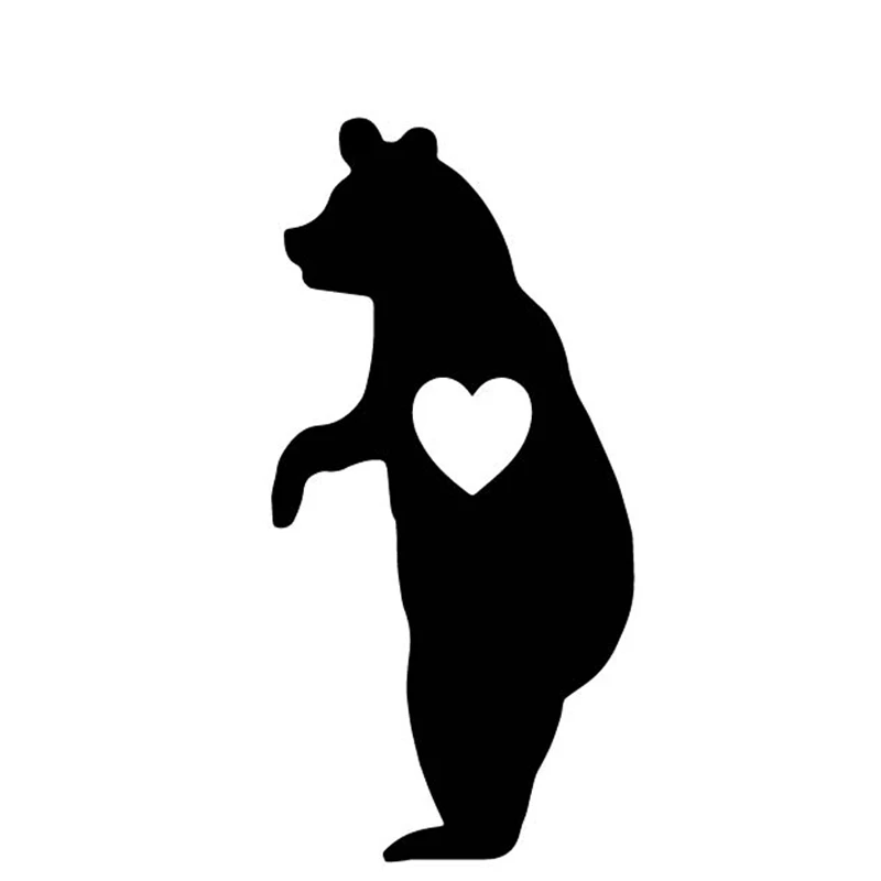 

LLY-0331 Creativity Brown Bear Love Design Car Sticker PVC Cars Motorcycle Sunscreen Waterproof Creativity Exquisite Decal Decor