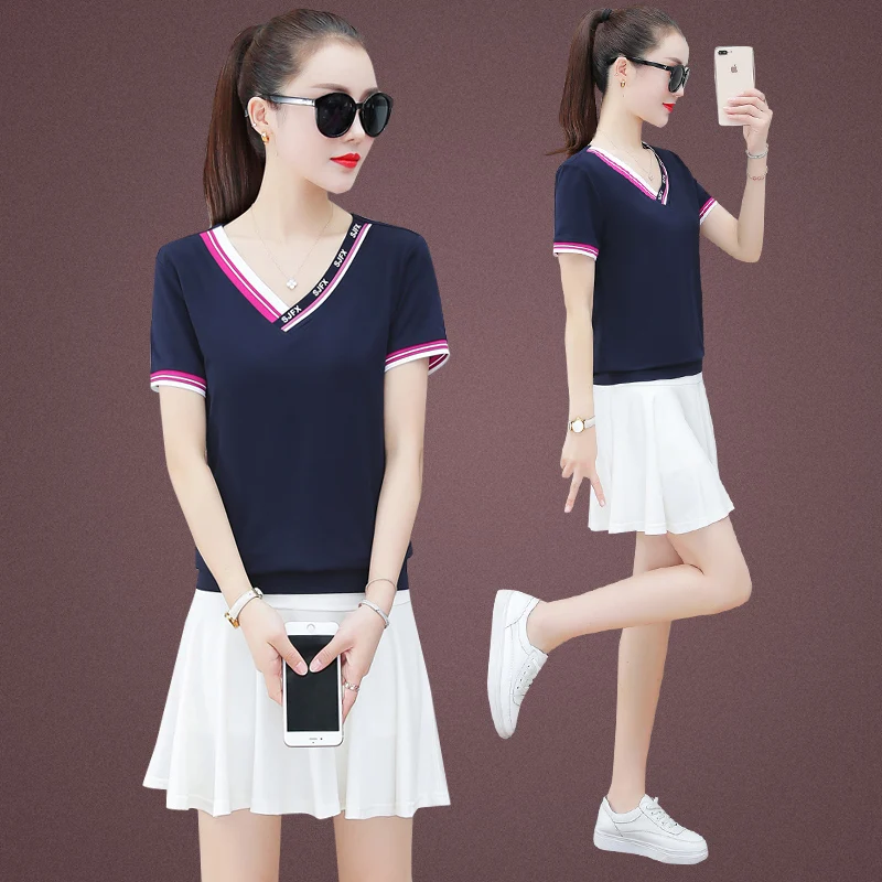 Спортивный и удобный костюм женская летняя одежда Новая Модная стильная