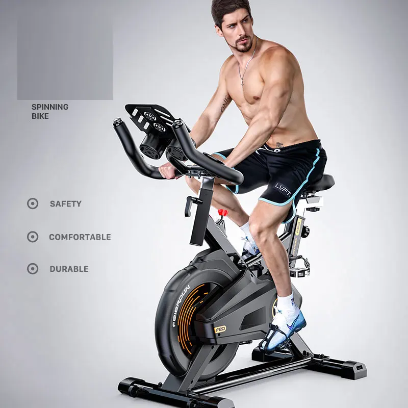 Велотренажер велосипед с движением для дома тренажерного зала бесшумный
