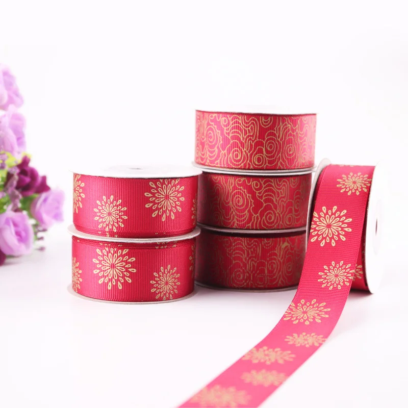 5 ярдов/рулон праздничные красные свадебные украшения DIY корсажные ленты лук