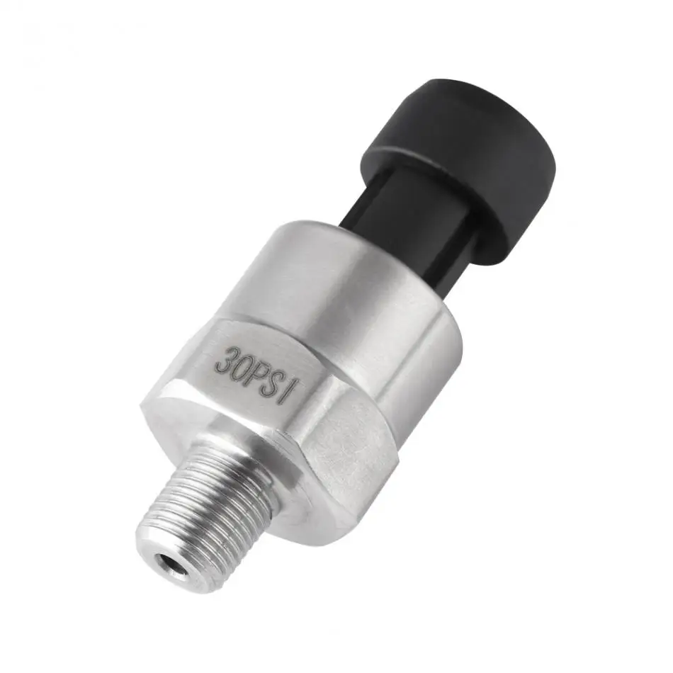 30-500PSI DC 5V 1/8NPT Thread Pressure Sensor Transmitter Transducer Sender for Oil Fuel Diesel Air Water Stainless Steel | Инструменты