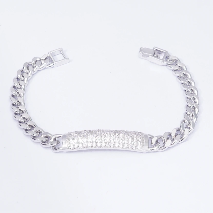 Браслеты из звеньев цепи в стиле панк для мужчин и женщин теннисные украшения