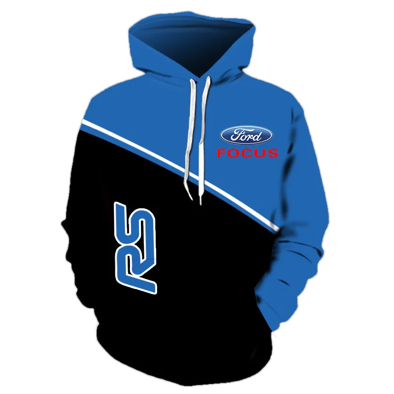

NEW Mens Spring and Autumn Ford 3D Car Logo Hoodie Harajuku Casual Trend Pullover DIY Mens Clothing