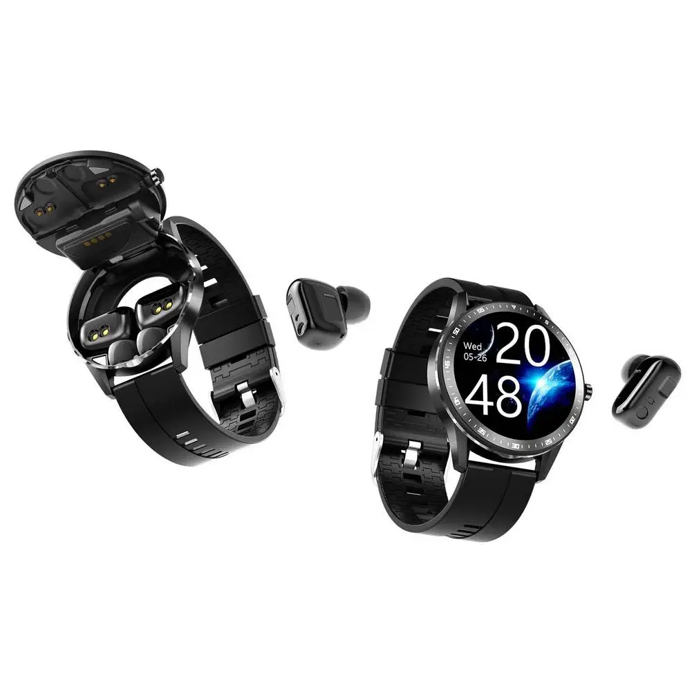 

X6 Smart Watch Bluetooth Headset 2 In 1 Waterproof Watch Bluetooth Earphone For Android For IOS Smart Band Wireless Earbuds