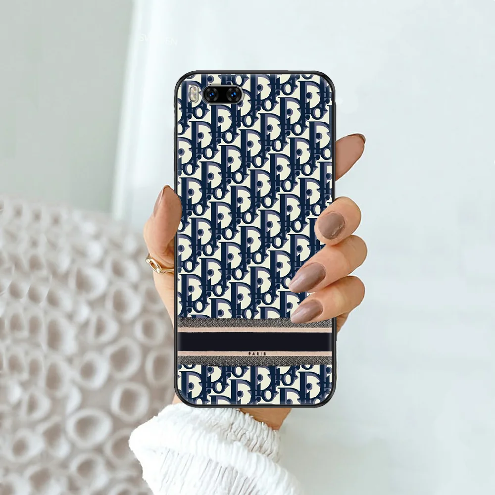 

France Luxury Brand Phone case For Xiaomi Mi Max Note 3 A2 A3 8 9 9T 10 Lite Pro Ultra black tpu coque pretty bumper luxury