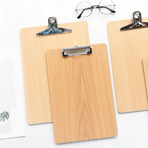 A5 бумажная папка с зажимом черная деревянная доска для письма металлическая