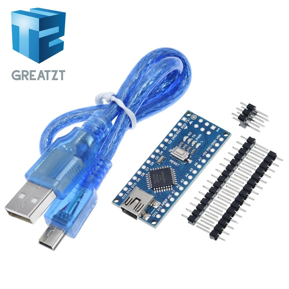 Мини USB с контроллером загрузчика Nano 3 0 совместимым arduino CH340 драйвер 16 МГц NANO V3.0