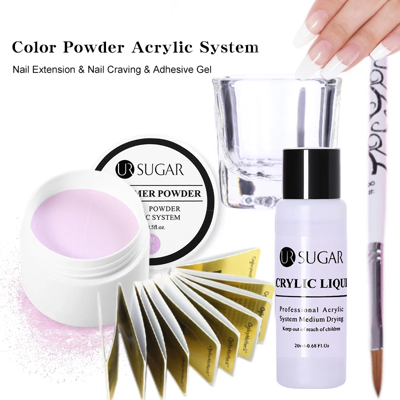 Акриловый Набор для ногтей накладные ногти полимерный удлинитель Кристальный