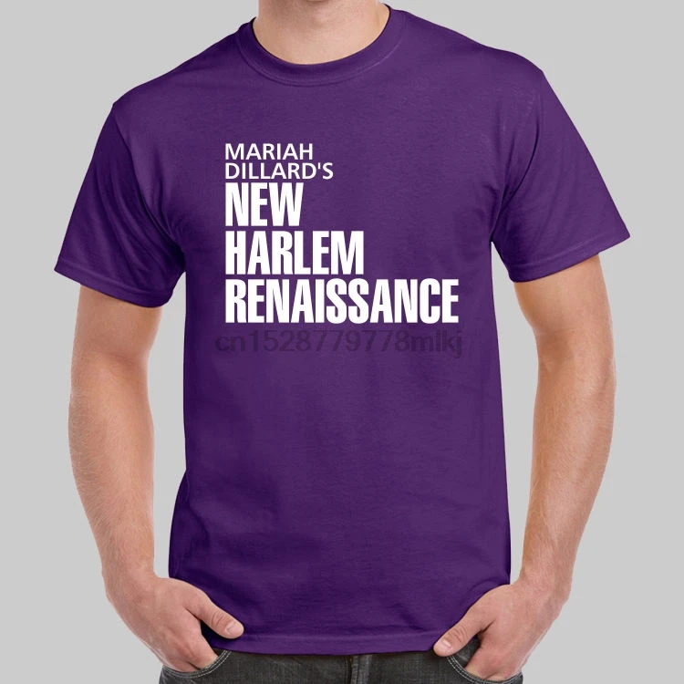 МЭРАЙИ Диллард Новый Harlem Ренессанс люк клетка фиолетовая футболка США Размеры