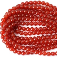 natural red agate loose beads diy bracelet jewelry accessories