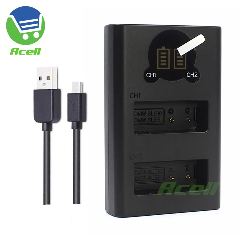 Двойное зарядное устройство с ЖК дисплеем для фотоаппарата Panasonic|Зарядные